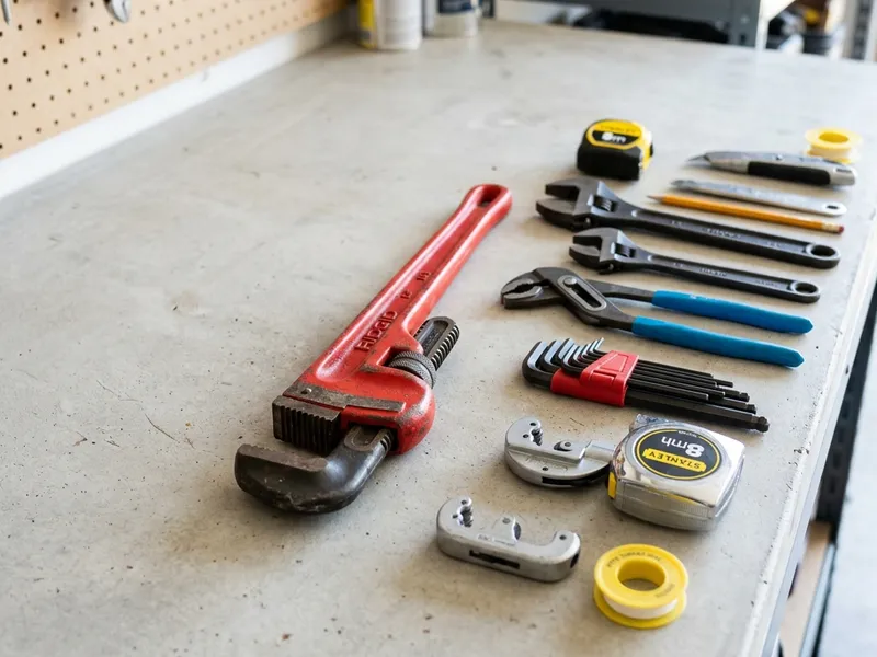 Professional plumbers in Wapanucka, OK equipped with top-tier tools for residential and commercial plumbing services.